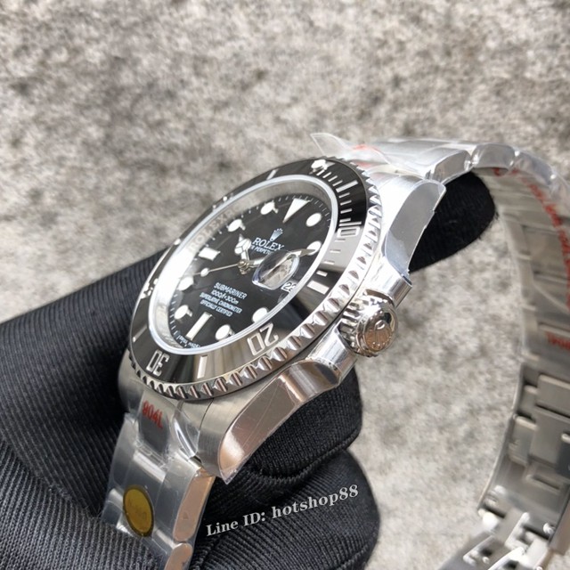 劳力士复刻手表 Rolex黑绿水鬼V10S实心中轴圈口升级翠绿+黄金色高端男士腕表 gjs2547